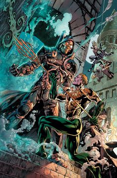 Открытки с Акваменом по комиксам. Открытки с Акваменом скачать бесплатно.