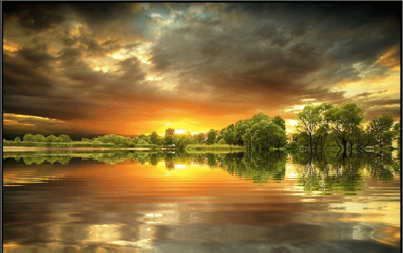 Открытки с озёрами с анимациями. Открытки с озёрами скачать.