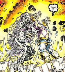 Открытки с Тираном суперзлодеем из комиксов Вселенной Марвел.