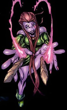 Открытки с Блинк из Людей Икс от комиксов Марвел скачать бесплатно.