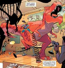 Открытки с Дьявольским Динозавром из комиксов Вселенной Марвел.