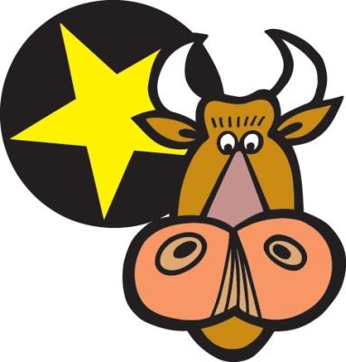  Анимационные Открытки знак зодиака Телец скачать бесплатно.