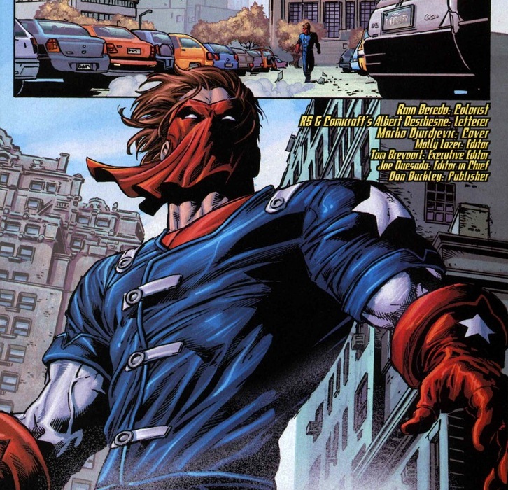 Открытки с Джеком Флагом из комиксов про Капитана Америку.  