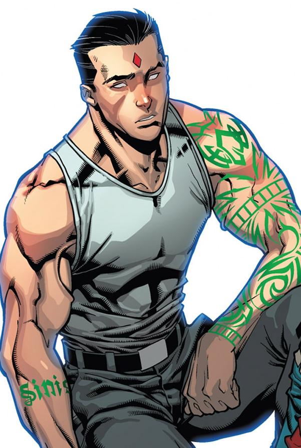 Открытки с Татуированным Человеком из комиксов скачать бесплатно.