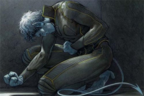 Открытки с Ночным Змеем из Людей Икс. Открытки с Куртом Вагнером.