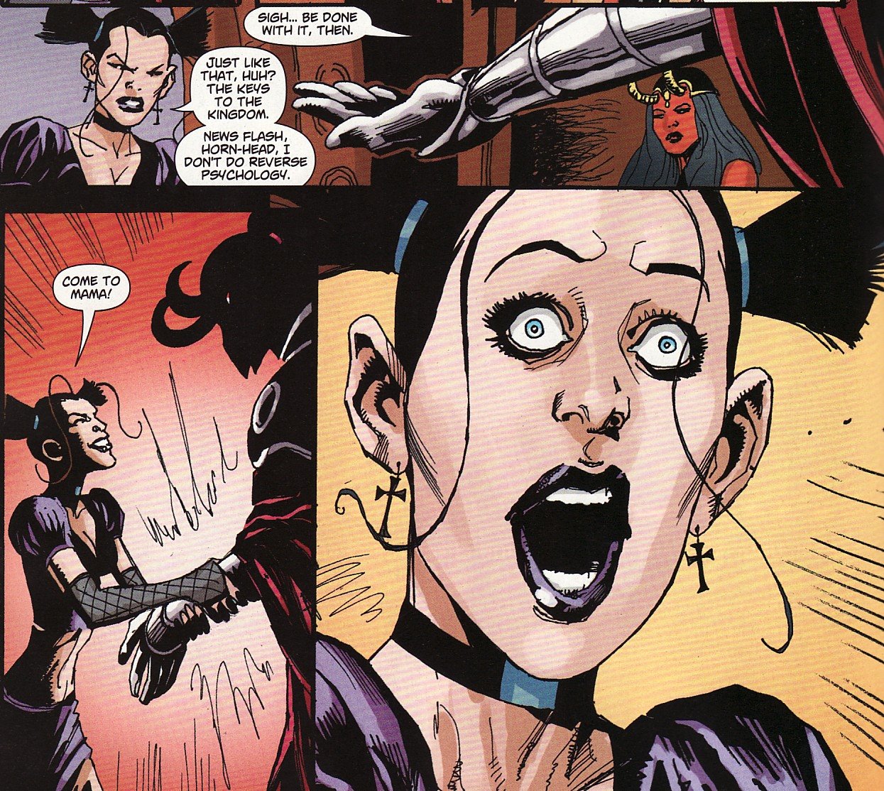 Открытки с Алисой из комиксов Вселенной ДС скачать бесплатно.