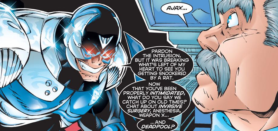 Открытки с Аяксом суперзлодеем из комиксов от Вселенной Марвел.