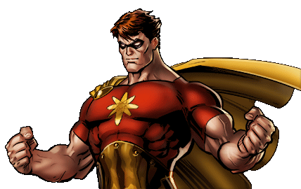 Открытки с Гиперионом Маркусом Милтоном из комиксов Марвел. 