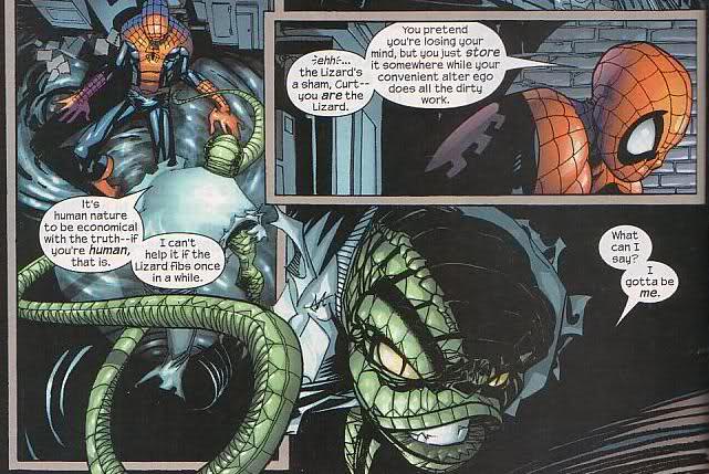 Открытки с Кёртисом Коннорсом Ящером и врагом Человека Паука.