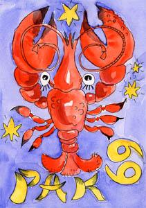  Открытки знак зодиака Рак gif. Скачать бесплатно открытки знак зодиака Рак.