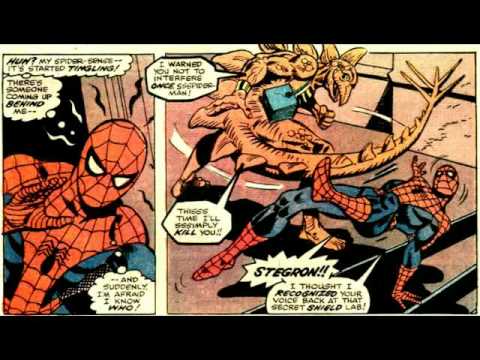 Открытки со Стегроном злодеем из комиксов Вселенной Марвел. 