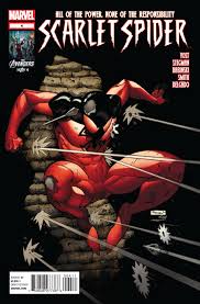 Открытки с Алым Пауком из комиксов про Человека Паука от Марвел.