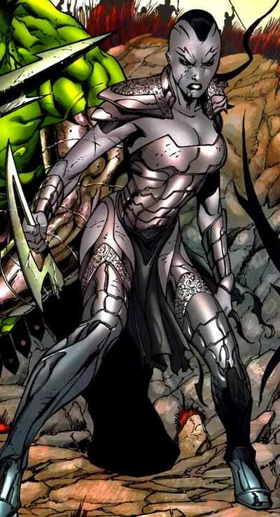 Открытки с Кайерой из комиксов про Халка скачать бесплатно. 