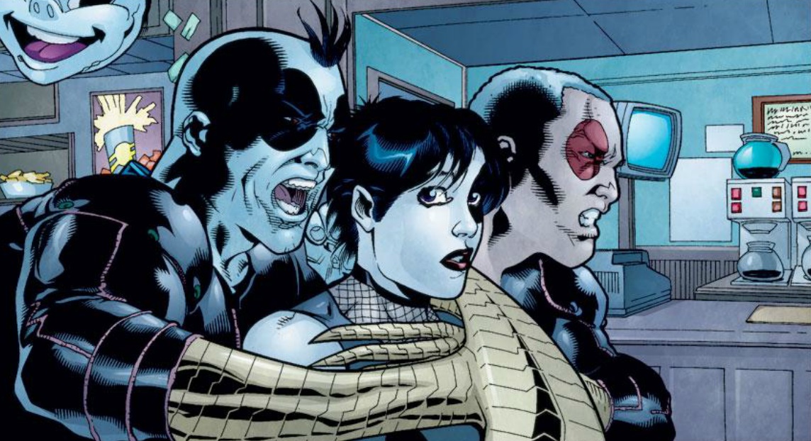 Открытки с Гримом Жнецом злодеем из комиксов Вселенной Марвел.