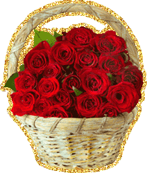 Открытки с розами в корзине скачать бесплатно. Открытки с розами в корзине gif.