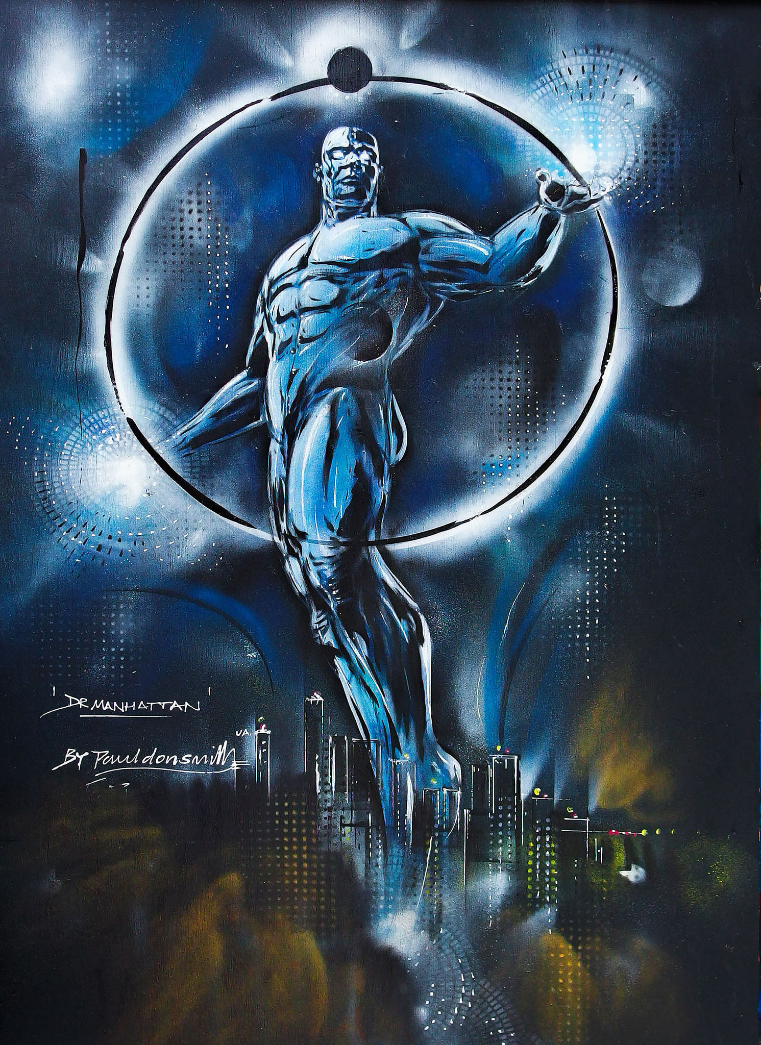 Открытки с Доктором Манхэттеном из Хранителей скачать бесплатно.