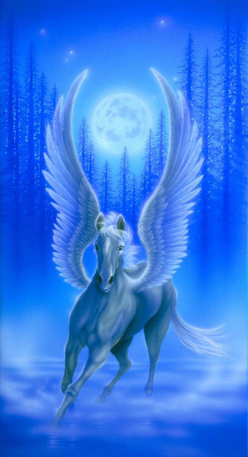 Открытки с пегасом скачать бесплатно. анимационные Открытки с пегасом.