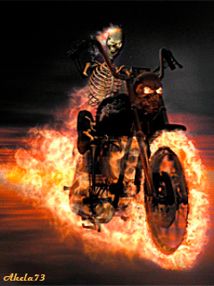 Открытки с Призрачным Гонщиком анимационные. Открытки с Призрачным Гонщиком.