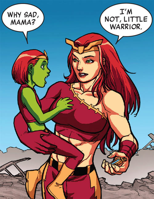 Открытки с Тундрой персонажем комиксов из Вселенной Марвел. 