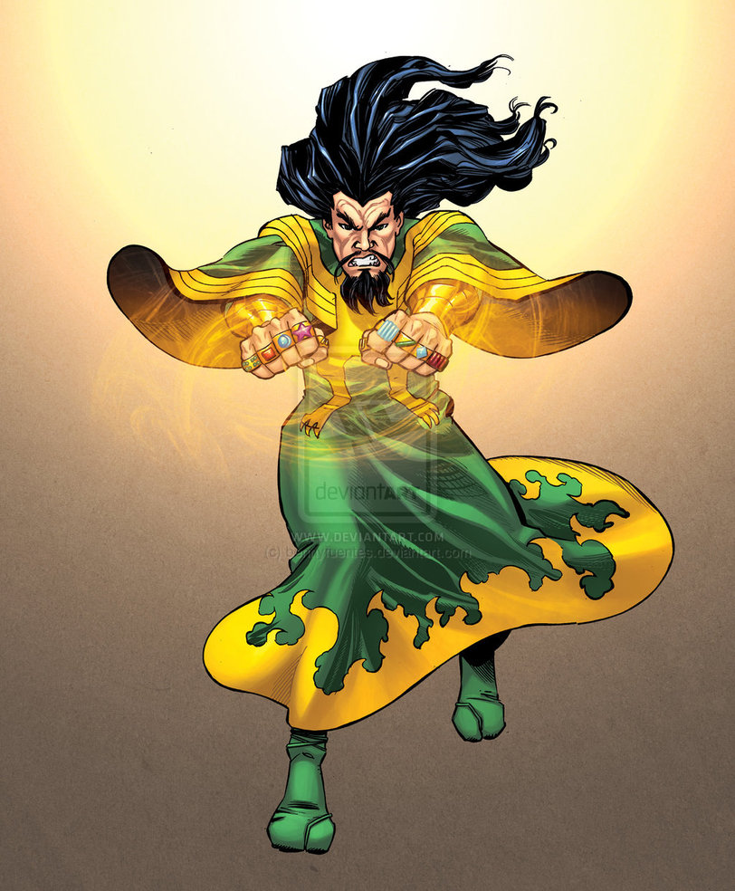 Открытки с Мандарином злодеем из комиксов Вселенной Марвел. 