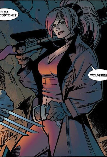 Открытки с Эльзой Блудстоун из Вселенной комиксов Марвел скачать.