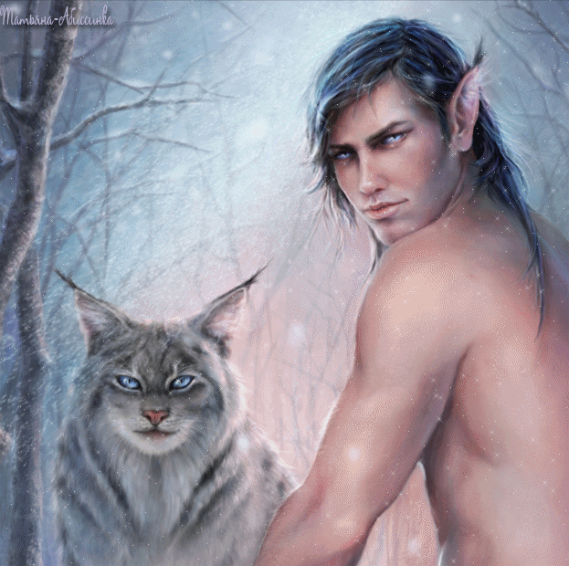 Открытки с эльфами с анимациями. Открытки с эльфами скачать бесплатно.