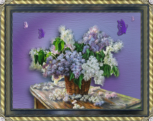 Открытки с букетом сирени скачать бесплатно. Открытки с букетом сирени онлайн. 