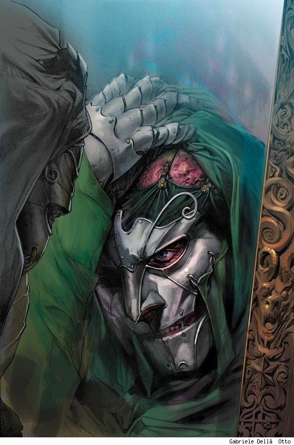 Открытки с Доктором Думом из комиксов Марвел скачать бесплатно.