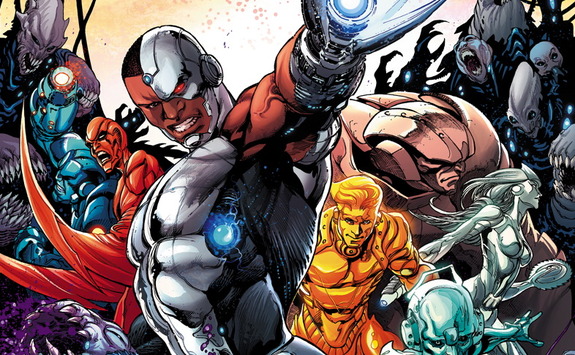 Открытки с Киборгом из Лиги Справедливости скачать бесплатно.