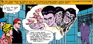 Открытки с Пурпурным Человеком злодеем из комиксов Марвел.  