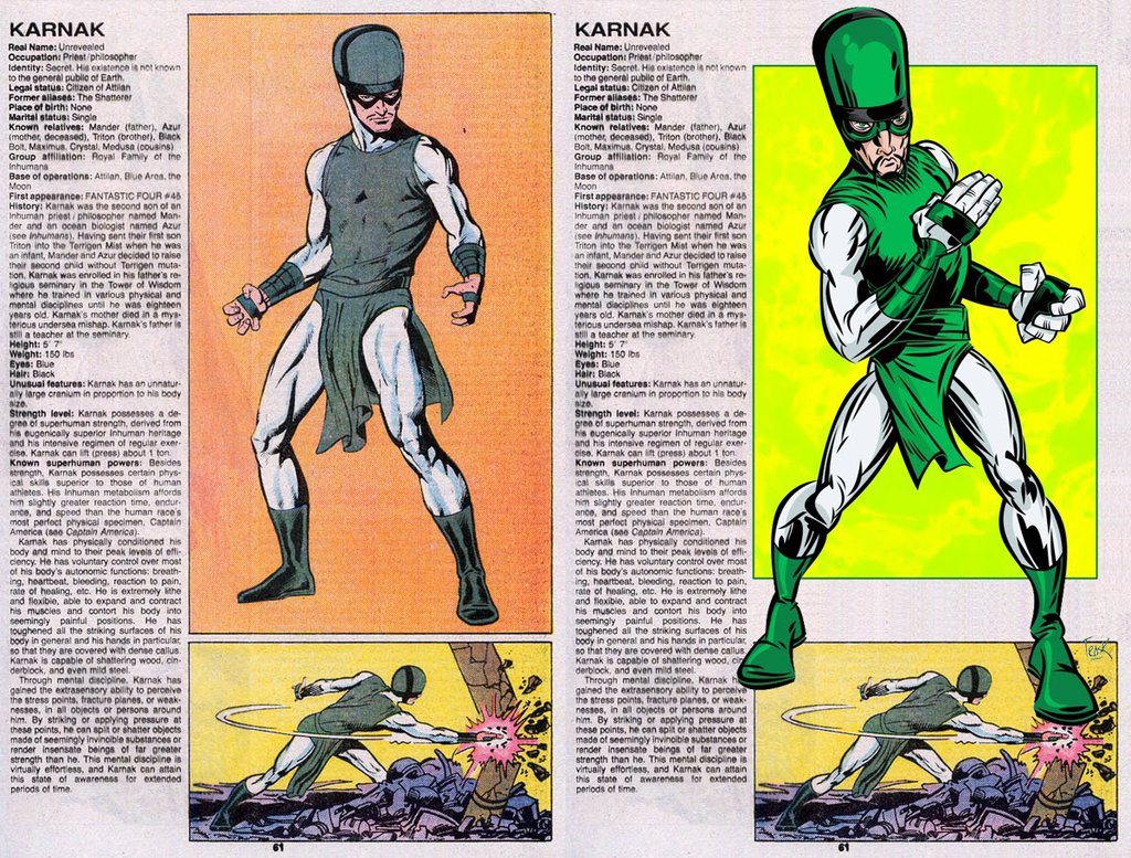 Открытки с Карнаком из комиксов Вселенной Марвел скачать бесплатно.