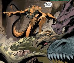 Открытки со Стегроном злодеем из комиксов Вселенной Марвел. 