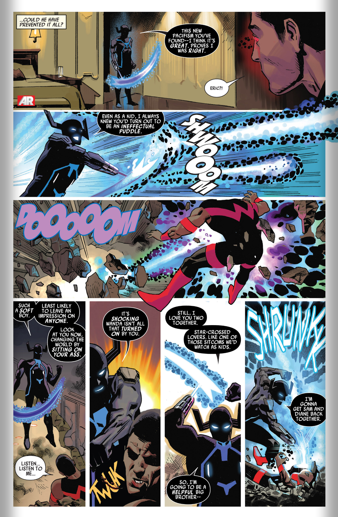 Открытки с Гримом Жнецом злодеем из комиксов Вселенной Марвел.