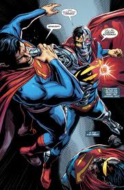 Открытки с Киборгом Супермэном суперзлодеем из Вселенной ДС.