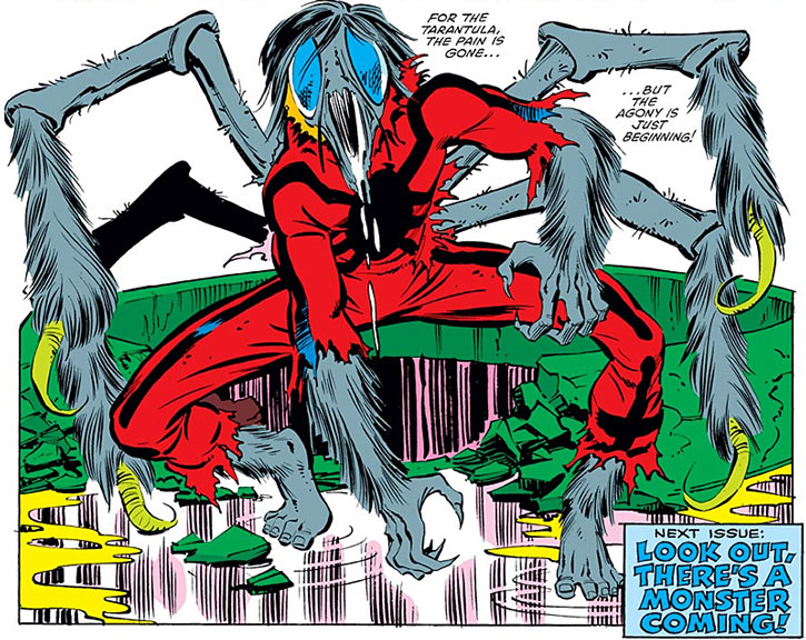 Открытки с Тарантулом врагом Человека Паука из комиксов Марвел.