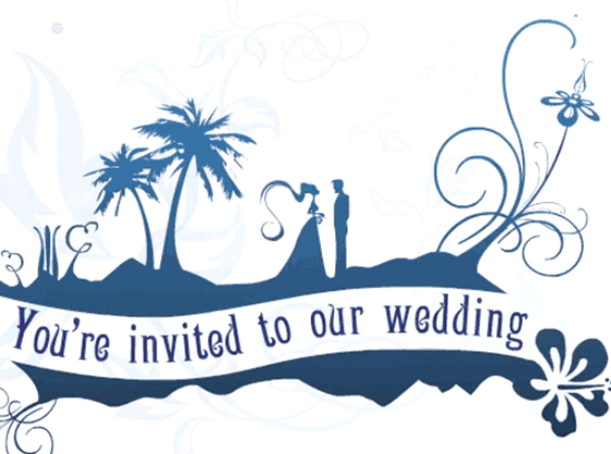 Пригласительные открытки на свадьбу анимационные. Пригласительные к свадьбе.