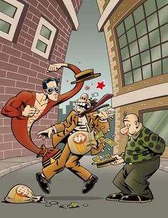 Открытки с Вузи Винксом из комиксов про Пластичного Человека.