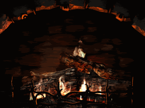 Открытки с камином анимационные. Открытки с камином gif.