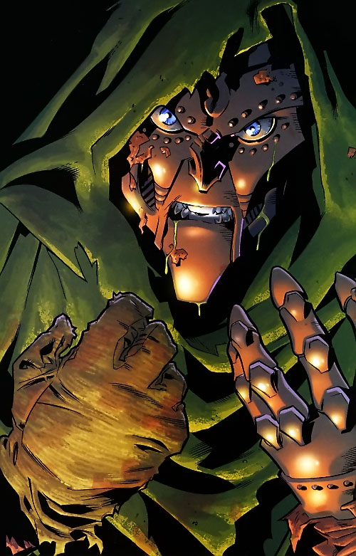 Открытки с Доктором Думом из комиксов Марвел скачать бесплатно.