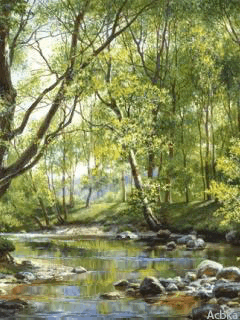 Открытки с ручьями с анимациями. Красивые открытки с ручьями.
