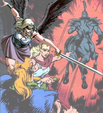 Открытки с Беллоной из сестёр по комиксам Вселенной Марвел. 