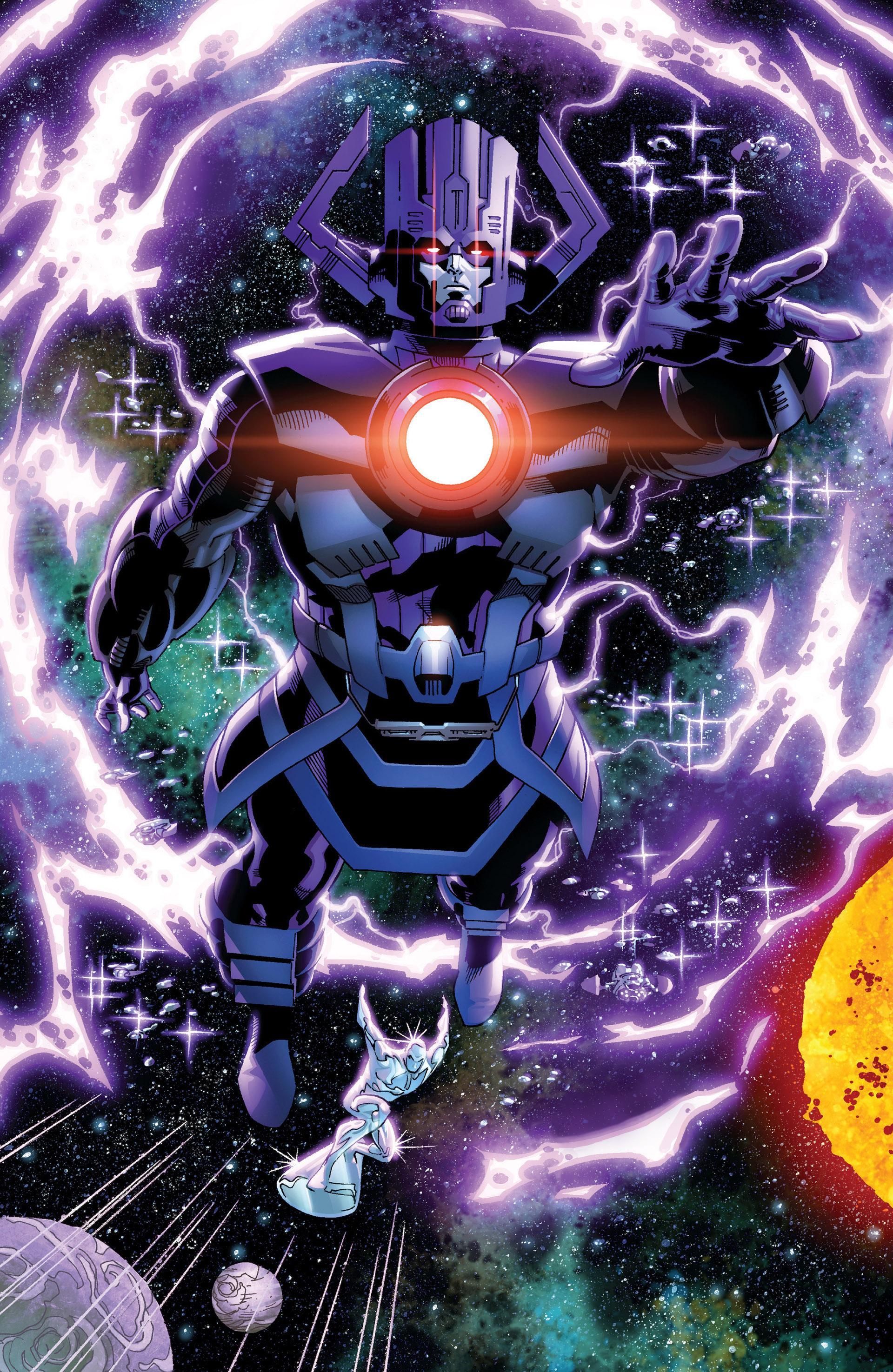 Открытки с Галактусом суперзлодеем из Вселенной Марвел скачать.