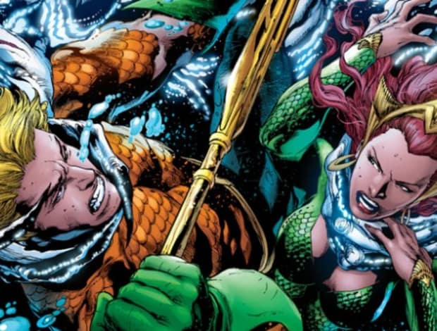 Открытки с Мерой из комиксов про Аквамэна скачать бесплатно.