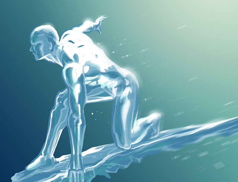 Открытки с Айсменом из Людей Икс. Открытки с Айсменом по комиксам.