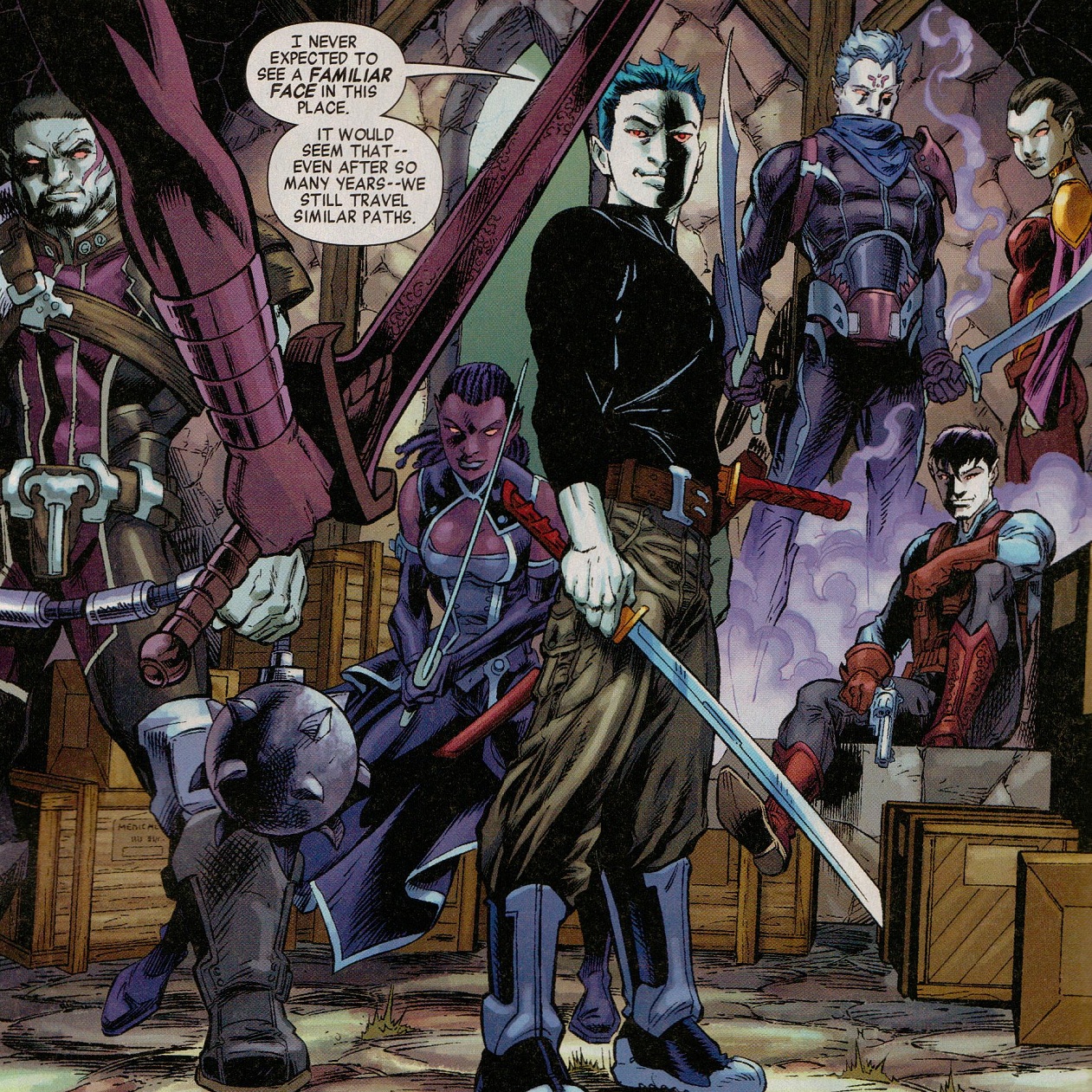 Открытки с Блэйдом из комиксов Вселенной марвел скачать бесплатно.