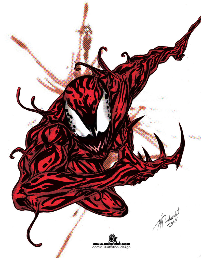 Открытки с Карнажем из комиксов Вселенной Марвел про Спайдермэна.