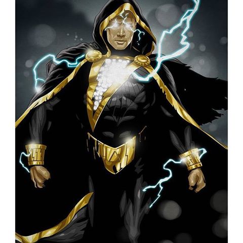 Открытки с Черным Адамом скачать бесплатно. Открытки с Черным Адамом онлайн.