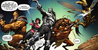 Открытки с Коргом из комиксов Вселенной Марвел скачать бесплатно.