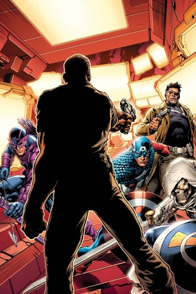 Открытки с Маркусом Джонсоном из комиксов Вселенной Марвел. 