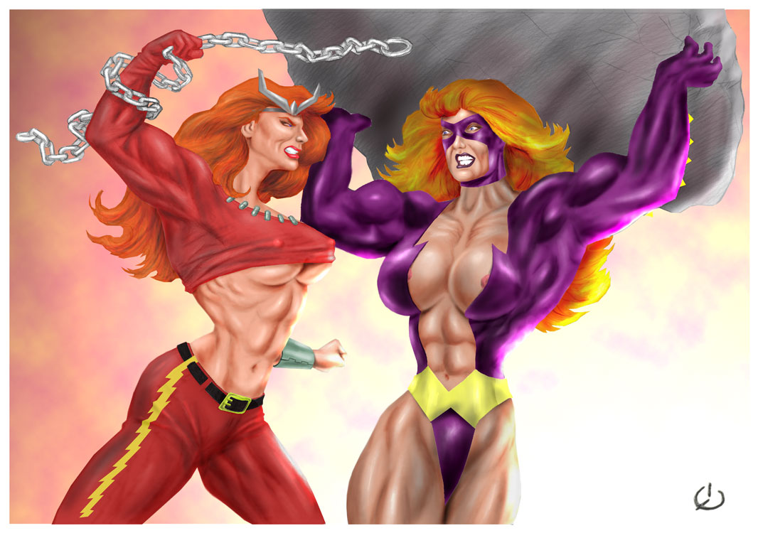 Открытки с Тундрой персонажем комиксов из Вселенной Марвел. 